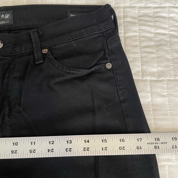CITIZENS OF HUMANITY Black ELSON Mid Rise STRAIGHT LEG Jeans Womens Sz 27 COH - Picture 14 of 16